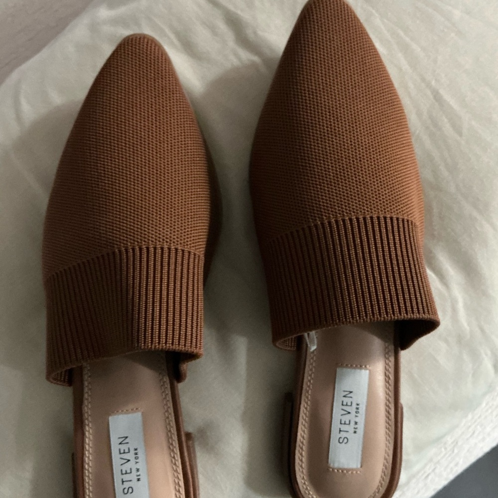 Seven7 Tan Women's Mules